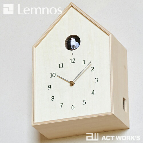 全2色 Lemnos Birdhouse Clock カッコー時計 バードハウスクロック タカタレムノス デザイン雑貨 掛け時計 クロック シンプル インテリア 壁時計 リビング 鳩時計 ハト時計 玄関 子供部屋 寝室 北欧 Painfreepainrelief Com