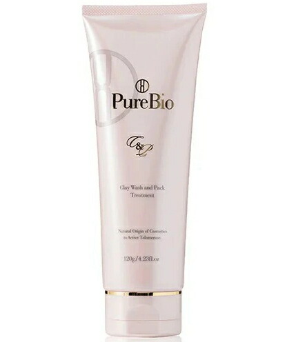 正規品　 PureBio ピュールビオ クレイウォッシュ＆パックトリートメント 150ml　酵素×天然クレイ×美容成分
