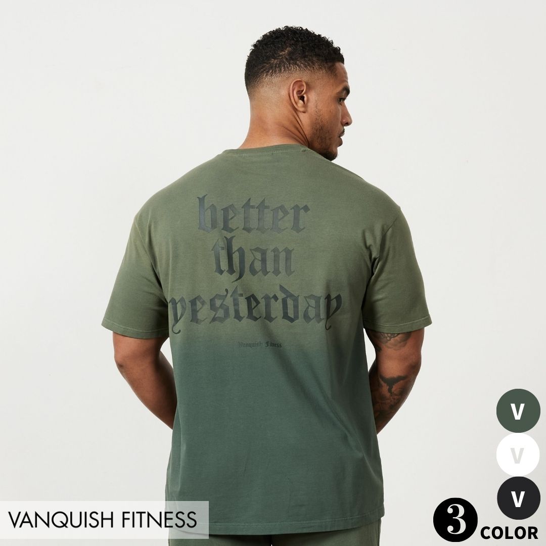 VANQUISH FITNESS Revolve Wreath 半袖 オーバーサイズ Tシャツ XLのみ】VANQUISH FITNESS Revolveモデル サマー レジーム