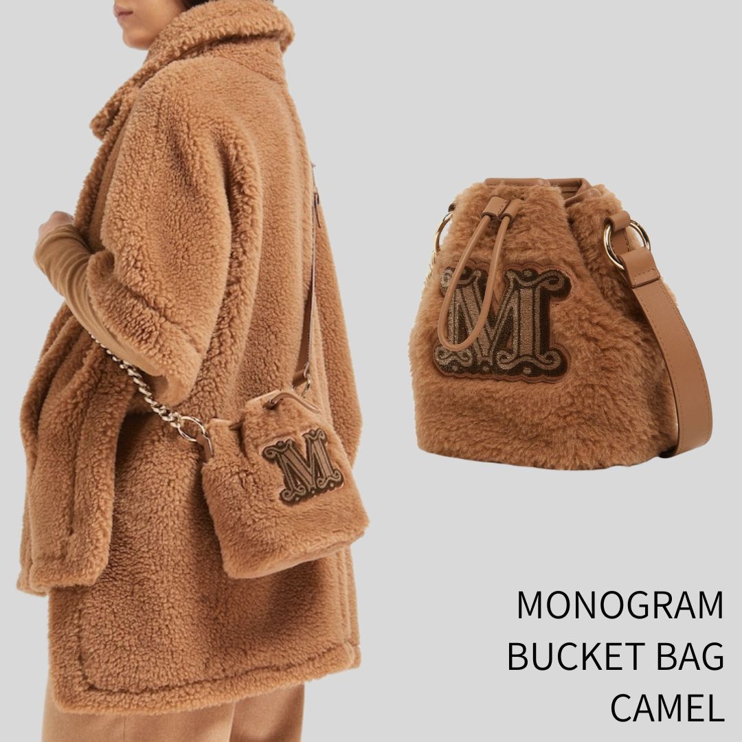 マックスマーラ MAX MARA MONOGRAM BUCKET レディース BAG テディ