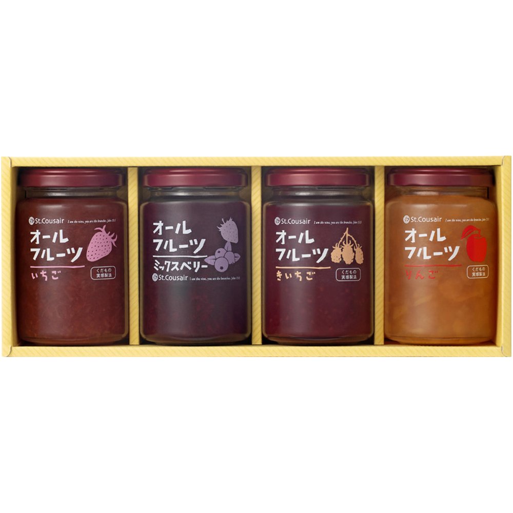 10%以上OFF 激安特価 楽天スーパーSALE お返し 内祝い ギフト 加工食品 サンクゼール オールフルーツスプレッドセットSAS-4 新築 引越し お礼 仏事 志 大勧め 送料無料