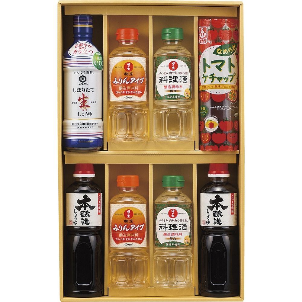 お返し 内祝い ギフト 調味料・砂糖 キッコーマン＆調味料バラエティセットKSM-50N 新築 お礼 引越し 志 仏事 送料無料
