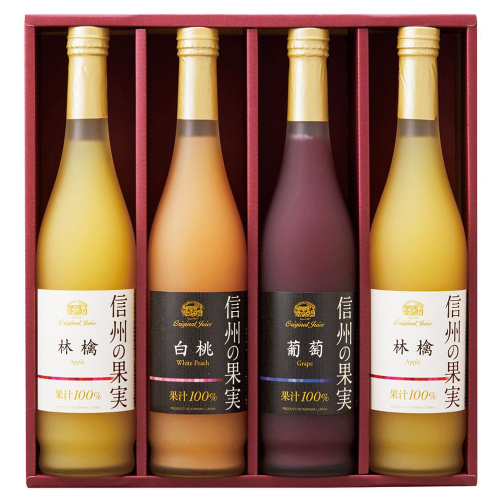 お返し 内祝い ギフト 野菜飲料 りんご村からのおくりもの 信州の果実 アソートジュースセットOJM-4 新築 お礼 引越し 志 仏事 送料無料