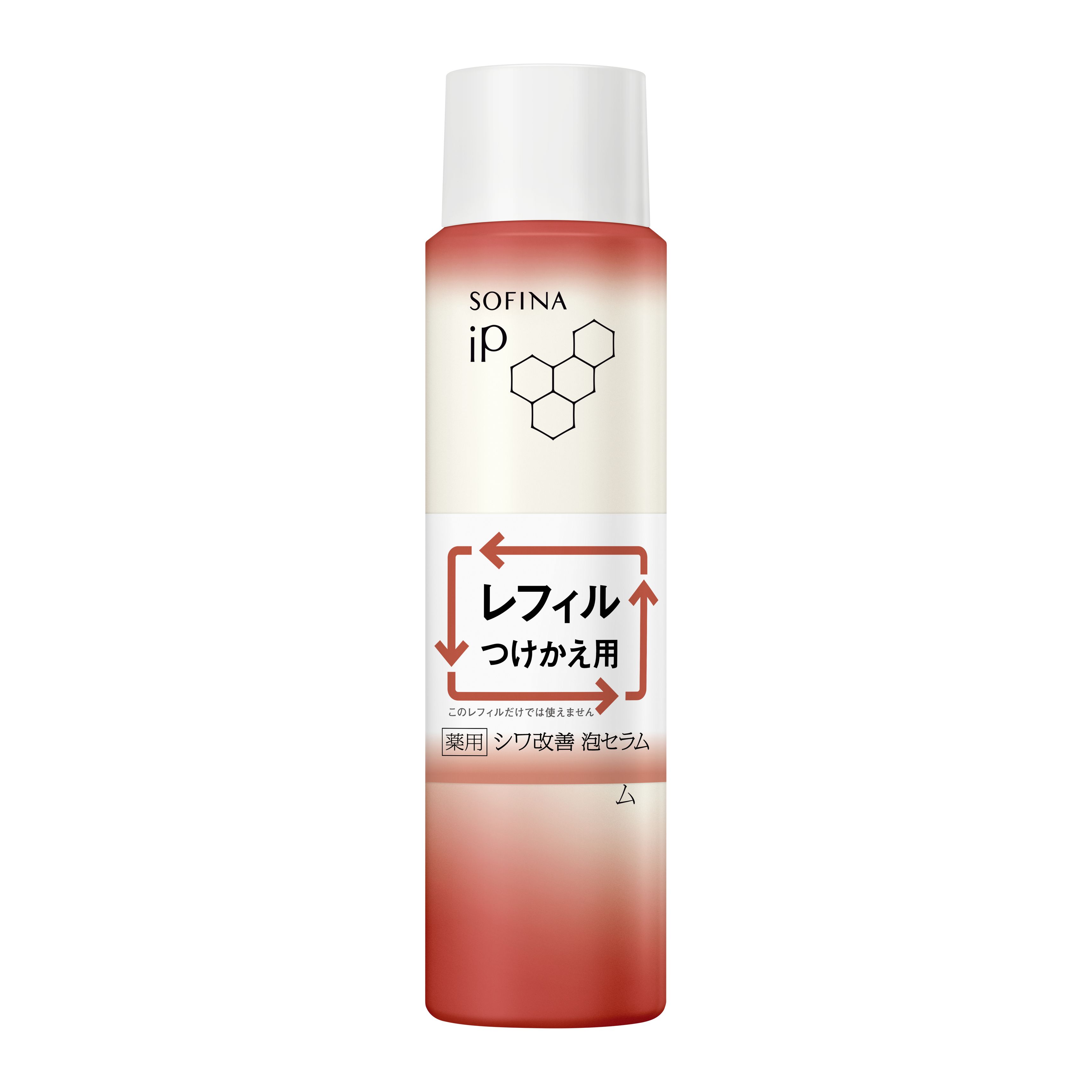 【マラソン★最大2000円OFFクーポン配布中】【花王・カネボウ認定ショップ】ソフィーナ　ｉＰ　薬用シワ改善　泡セラム　90g レフィル 4,956円