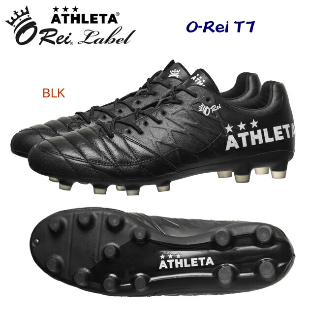 大売り出し ATHLETA アスレタ メンズシューズ 蹴球スパイク スパイク O-Rei T7 10018(メンズ) 色合い：BLK