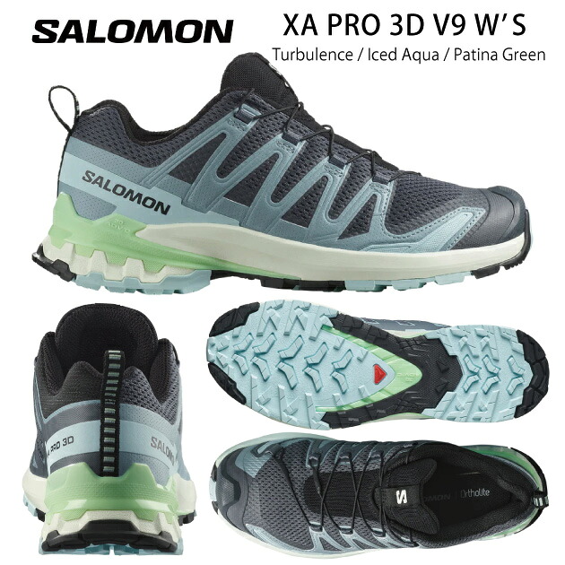 NEW salomon サロモン レディースシューズ トレランシューズ XA PRO 3D V9 W(レディース トレランシューズ) L47748000|安達運動具店
