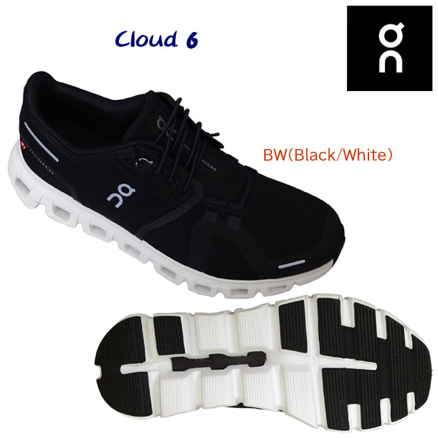 on オン レディースシューズ ランニングシューズ Cloud 6(レディース) 3WF10060299 カラー：BW