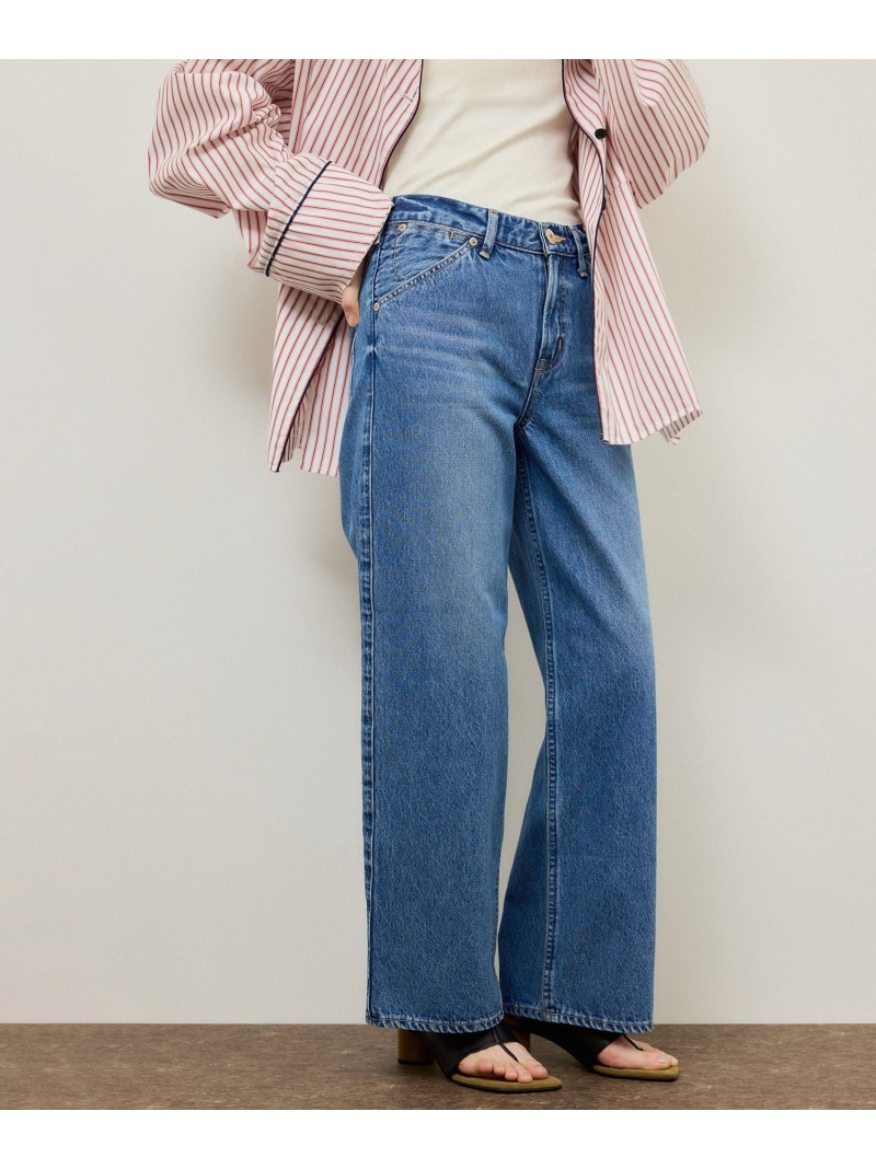 【NEEDBY for ADAM ET ROPE'】別注 WESTERN MEI ADAM ET ROPE' FEMME アダムエロペ パンツ ジーンズ・デニムパンツ ネイビー ブルー【送料無料】[ Fashion]
