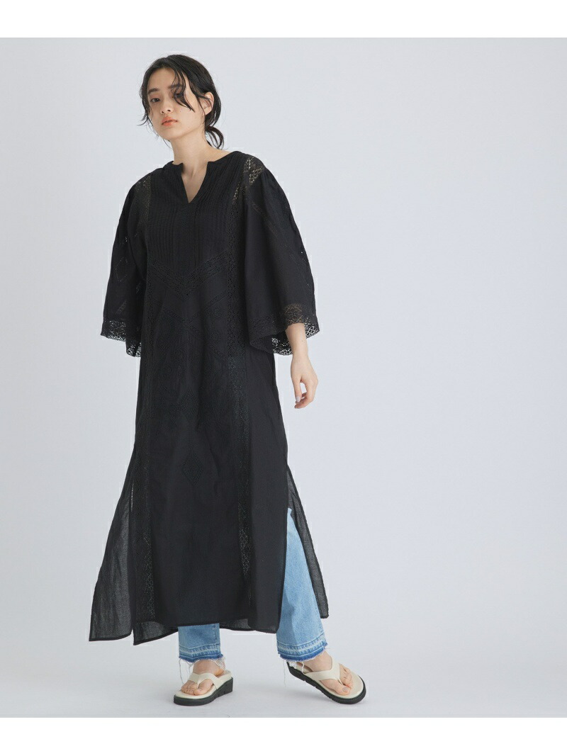 【楽天市場】【SALE／50OFF】【Sara mallika】COTTON DOT JACQUARD DIAMOND LACE MIX