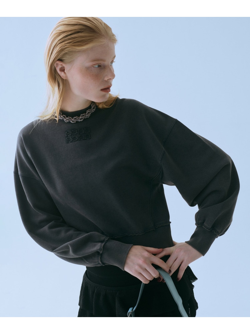 トレーナー スウェット 「VIOLETTE ROOM for ADAM ET ROPE'」 EMBROIDERY SWEATSHIRT レディース ADAM ET ROPE'｜【VIOLETTE ROOM for ADAM ET ROPE