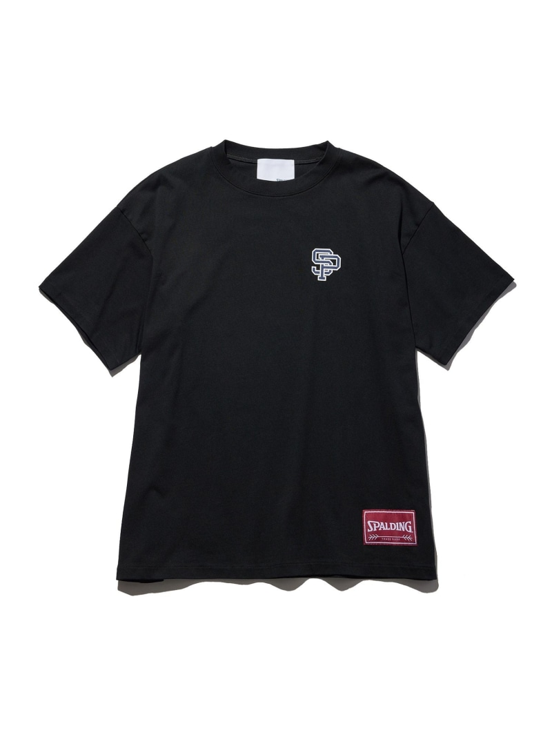 《別注》【SPALDING/スポルディング】LOGO TEE / UNISEX サイズ ADAM ET ROPE' HOMME アダムエロペ トップス カットソー・Tシャツ ブラック ネイビー ホワイト【送料無料】[ Fashion]