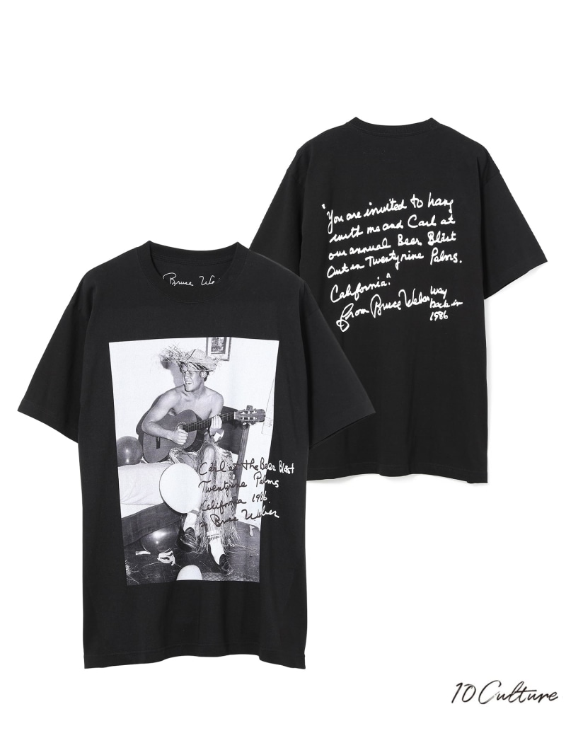 【Bruce Weber*BIOTOP*10C】Photo T-shirts BIOTOP アダムエロペ トップス カットソー・ティーシャツ 黒いこと 白いこと【貨物輸送無料】[ Fashion]