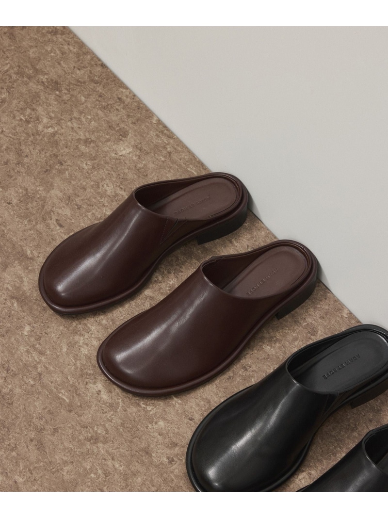 【SALE／40%OFF】オブリークトゥクロッグ ADAM ET ROPE' FEMME アダムエロペ シューズ・靴 サンダル レッド ブラック【RBA_E】【送料無料】[ Fashion]｜ADAM ET ROPE&rsquo;
