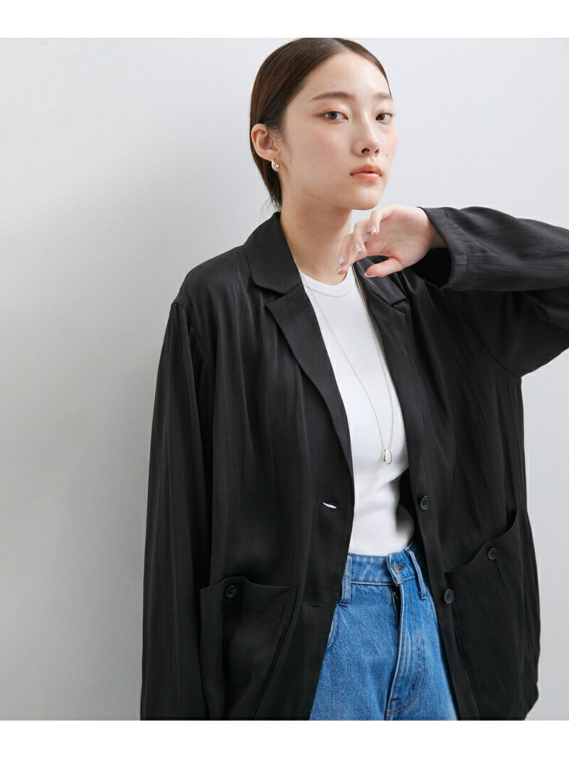 SALE／50%OFF】サテンシャツジャケット ADAM ET ROPE