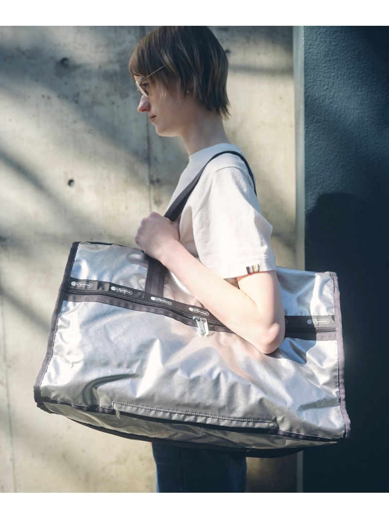 【LeSportsac for ADAM ET ROPE\u0027】Exclusive Deluxe LG Weekender ADAM ET ROPE\u0027 FEMME アダムエロペ 御徒面子 ボストンバッグ しろがね色【貨物輸送無料】[ Fashion]