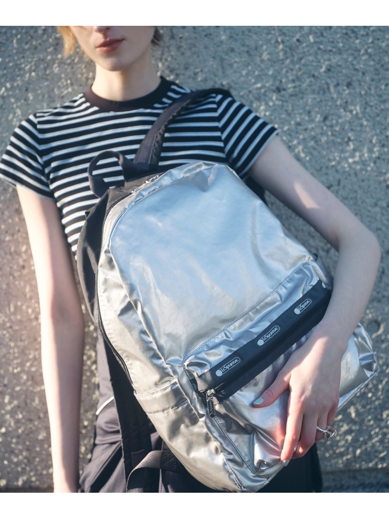 【WEB制限事項】・【LeSportsac for ADAM ET ROPE\u0027】Exclusive Classic Everyday BP ADAM ET ROPE\u0027 FEMME アダムエロペ 御徒面子 背嚢・うしろ側風呂敷き包み しろがね色【貨物輸送無料】[ Fashion]