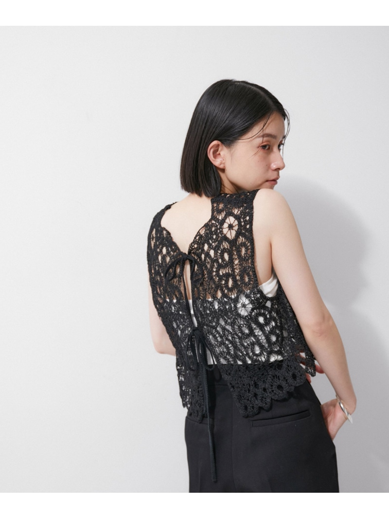 クロシェレースジレ ADAM ET ROPE' FEMME アダムエロペ トップス