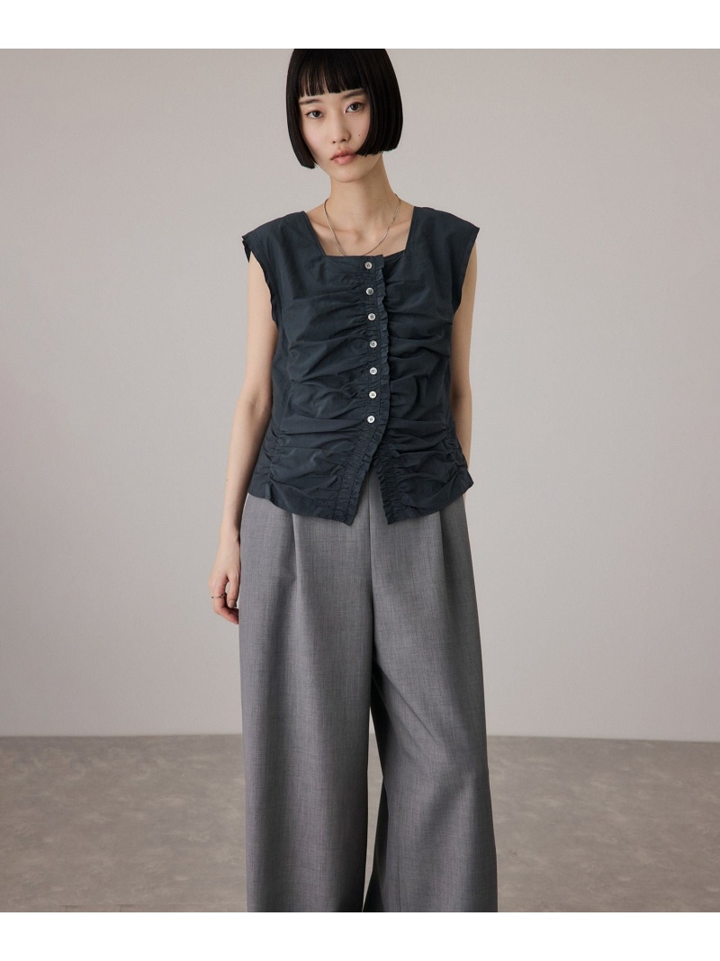【SALE／40%OFF】ブラウスコンビオールインワン ADAM ET ROPE' FEMME アダムエロペ オールインワン・オーバーオール オールインワン・つなぎ ブラック ネイビー【RBA_E】【送料無料】[ Fashion]