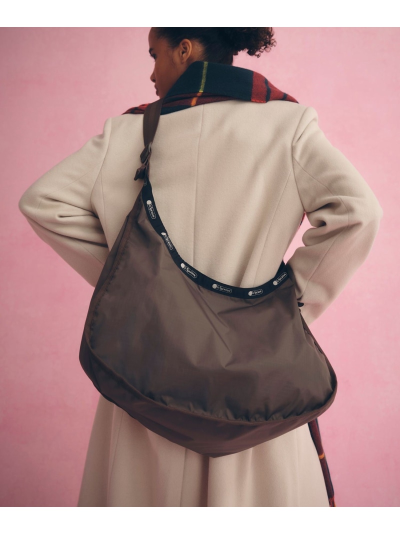 【LeSportsac for ADAM ET ROPE\u0027】LARGE SPORTSAC LT (SOLID) ADAM ET ROPE\u0027 FEMME アダムエロペ 御徒面子 ショルダーバッグ 黒いこと 赤銅色【貨物輸送無料】[ Fashion]