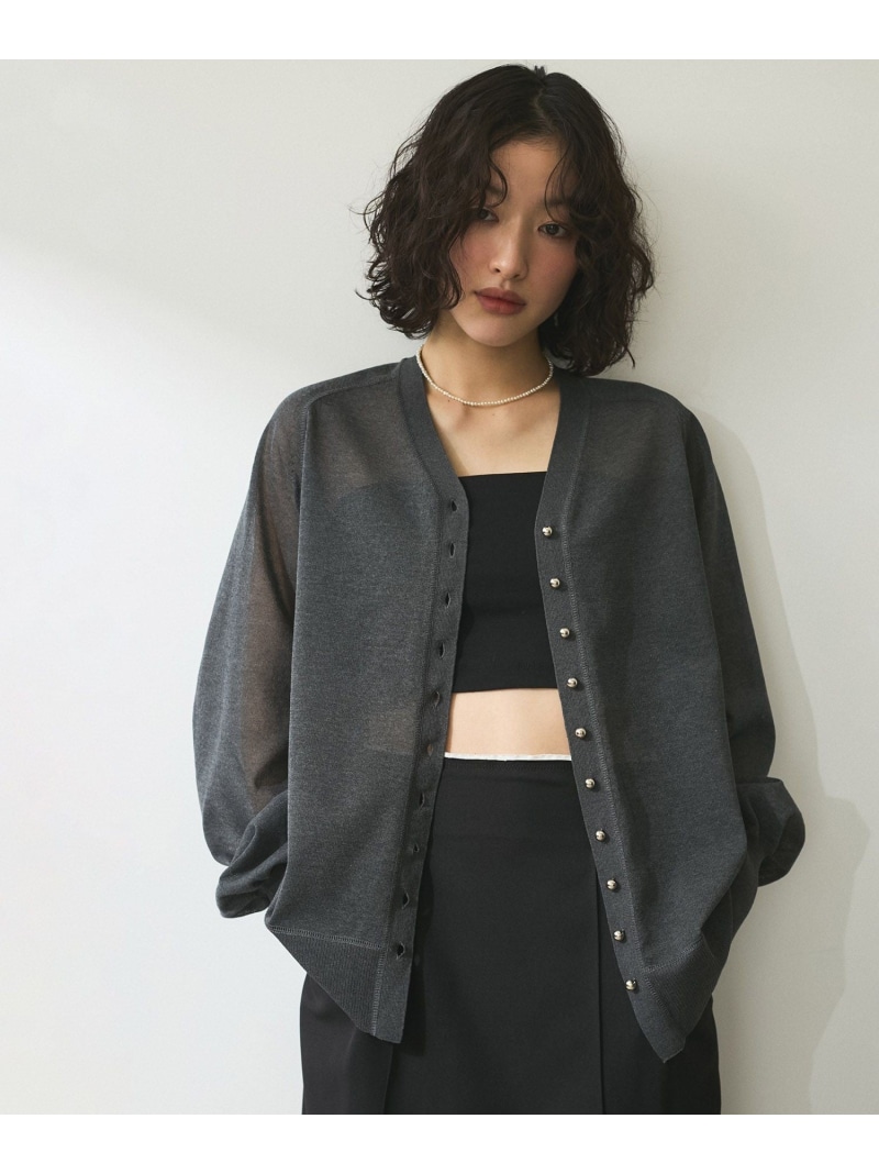 楽天市場】【サステナブル】ロゴボタンミドルカーディガン ADAM