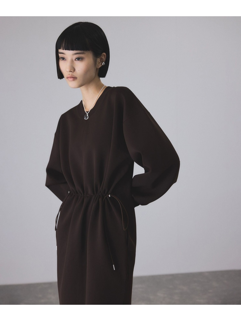 フォルムニットワンピース ADAM ET ROPE' FEMME アダムエロペ ワンピース・ドレス ワンピース ブラック【送料無料】[ Fashion]
