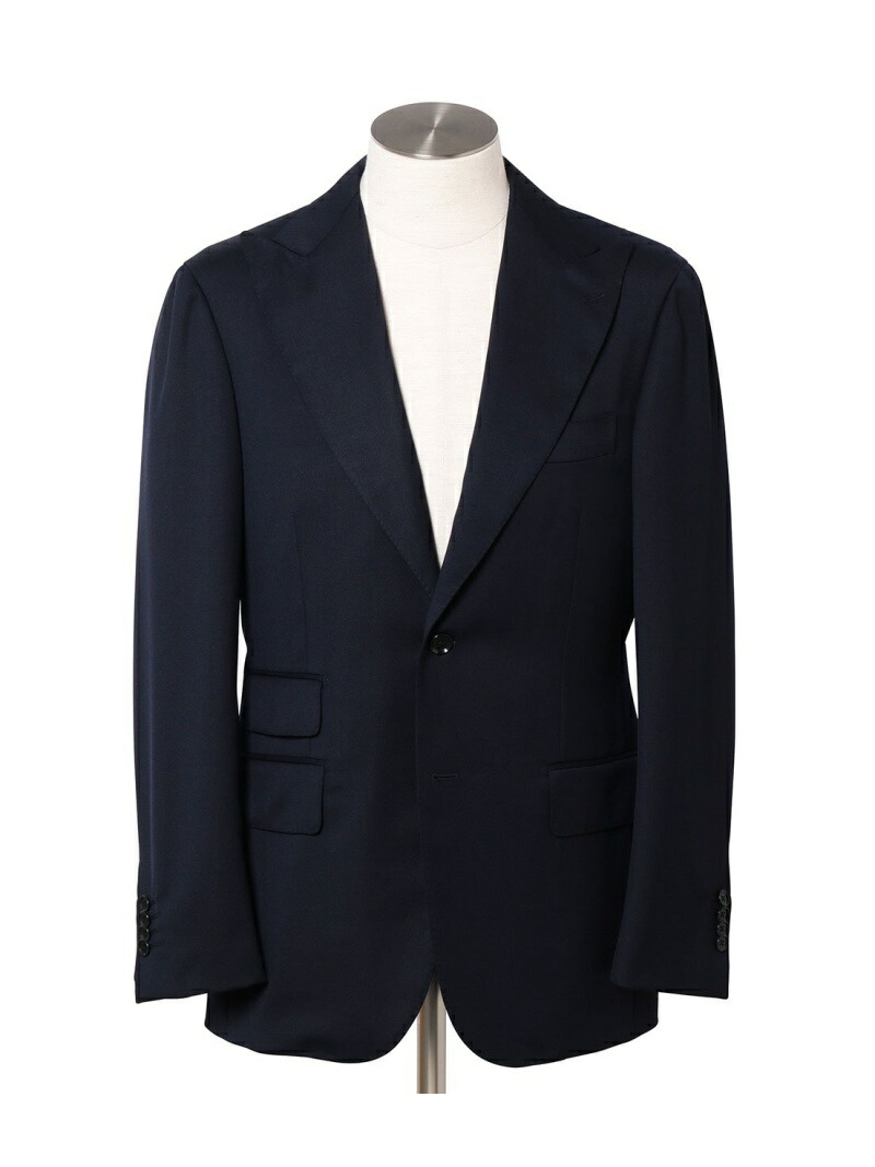 【Wild Life Tailor】RING JACKET キャバリ-ツイルジャケット WILD LIFE TAILOR Adam et Rope' アダムエロペ ジャケット・アウター テーラードジャケット・ブレザー ネイビー【送料無料】[ Fashion]