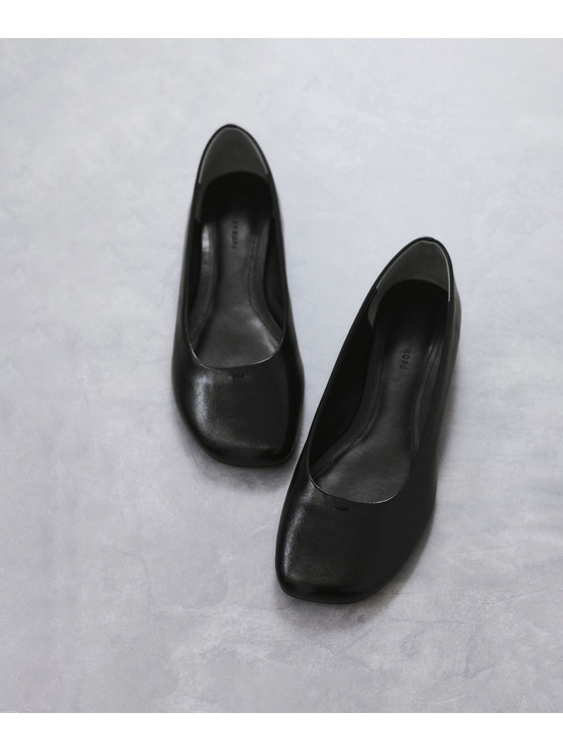 【定番】ラウンドフラットシューズ ADAM ET ROPE' FEMME アダムエロペ シューズ・靴 パンプス ブラウン ブラック【先行予約】*【送料無料】[ Fashion]｜ADAM ET ROPE&rsquo;