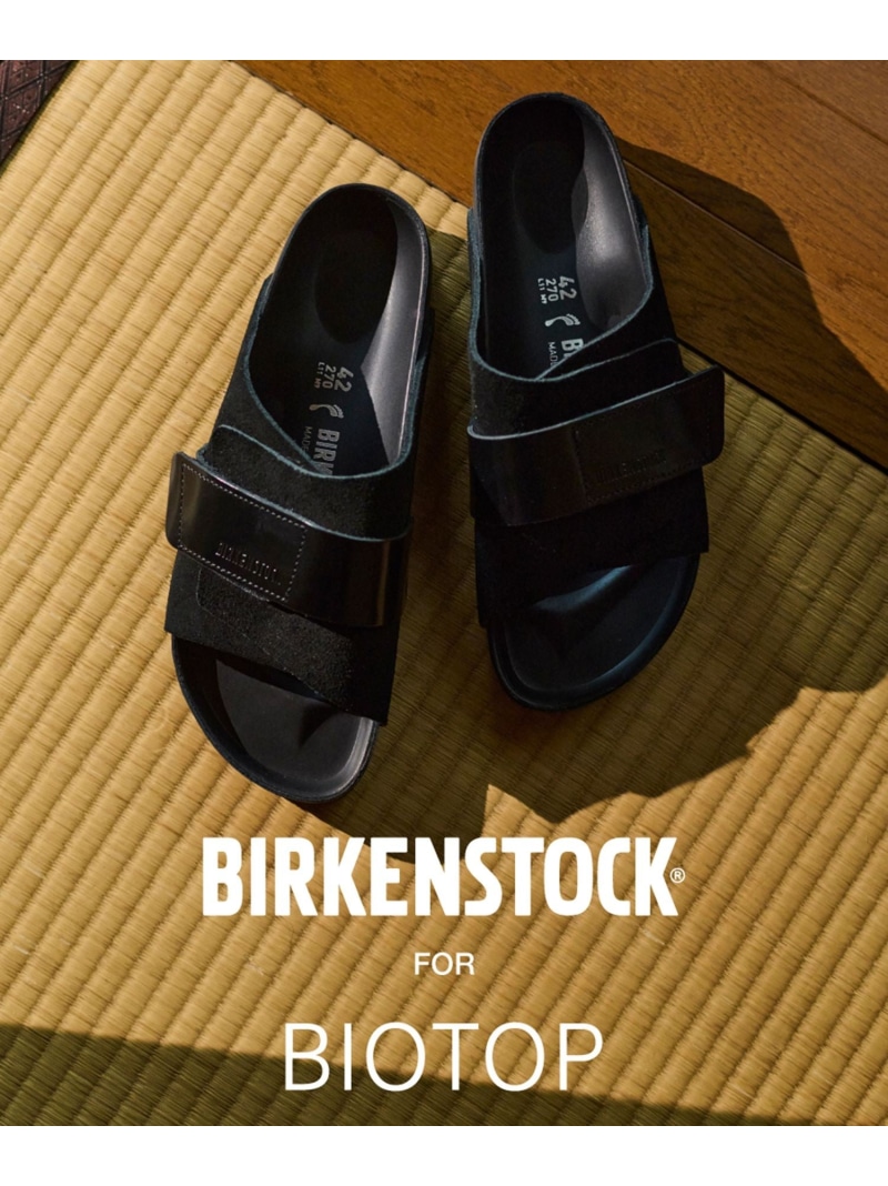 MEN【BIRKENSTOCK for BIOTOP】 KYOTO EXQ  LEVE/LENA HS BLACK BIOTOP アダムエロペ シューズ・靴 サンダル 黒いこと【此れから取って置く】*【貨物輸送無料】[ Fashion]