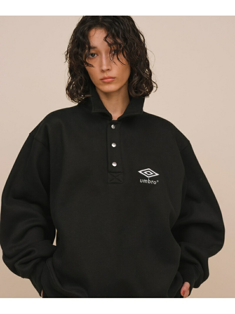 UMBRO Collared Sweat PO UNISEX ブラック