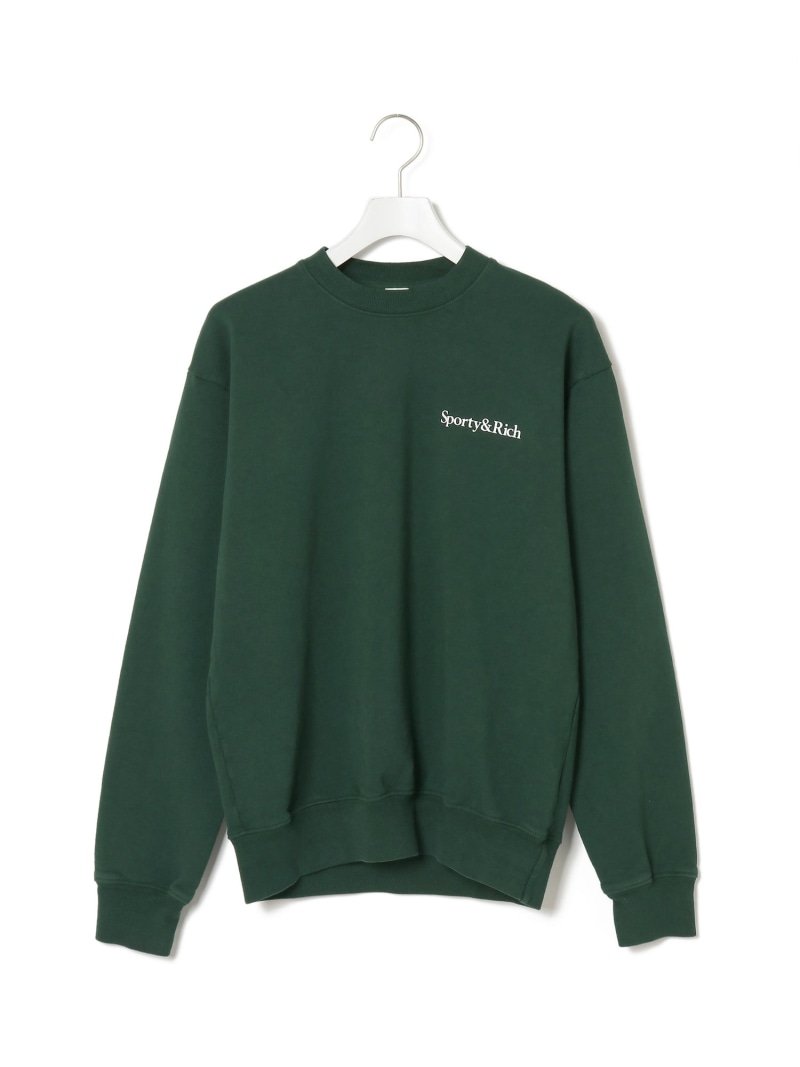 【SPORTY&RICH】New Health Crewneck ADAM ET ROPE' FEMME アダムエロペ トップス スウェット・トレーナー グリーン【送料無料】[ Fashion]｜ADAM ET ROPE&rsquo;