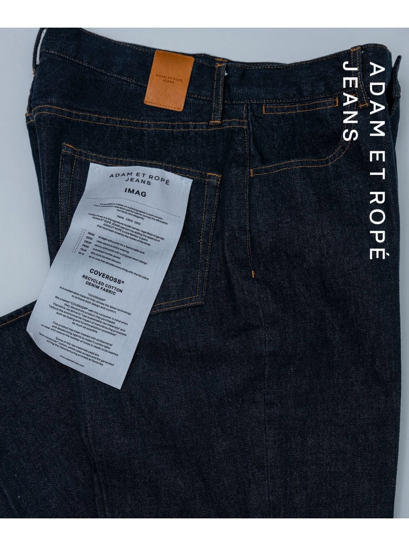 ストレート スラックスデニム / ADAM ET ROPE' JEANS -IMAG- ADAM ET ROPE' HOMME アダムエロペ パンツ ジーンズ・デニムパンツ ブラック ネイビー【送料無料】[ Fashion] 11,704円