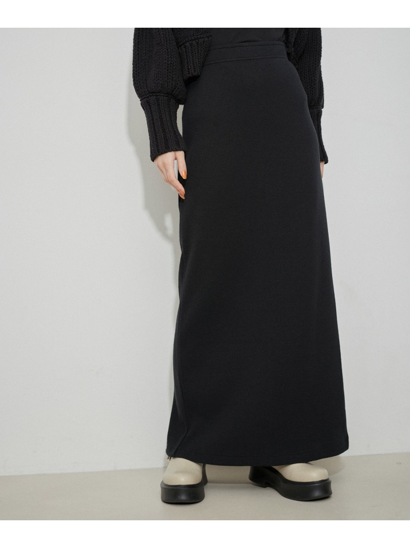 【サステナブル】Mixニットスカート　#ADAM ET ROPE FEMME ADAM ET ROPÉ FEMME(アダム エ ロペ ファム) / 【サステナブル