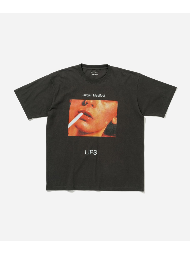 【LIPS for BIOTOP】Photo T-shirts BIOTOP アダムエロペ トップス カットソー・Tシャツ ホワイト ブラック【送料無料】[ Fashion]｜ADAM ET ROPE&rsquo;