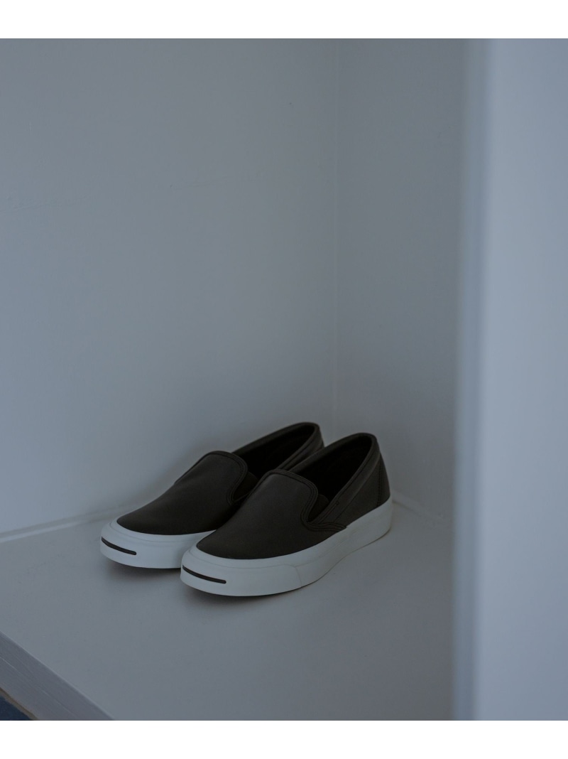 WOMEN【CONVERSE for BIOTOP】JACK PURCELL 1935 SLIP-ON / BT BIOTOP アダムエロペ シューズ・靴 スニーカー ブラック【送料無料】[ Fashion]