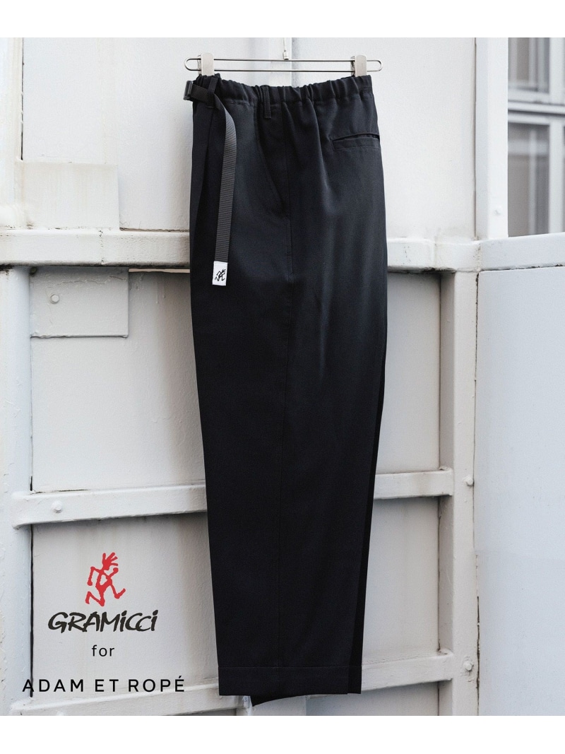 【別注】《GRAMICCI/グラミチ》2WAY STRETCH WIDE TAPERED CROPPED ADAM ET ROPE\u0027 HOMME アダムエロペ ズボン下 スラックス・御召しものズボン下 黒いこと 薄墨色 ベージュ【貨物輸送無料】[ Fashion]