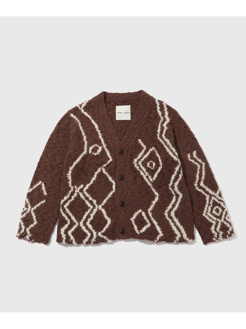 【SALE／50%OFF】【CMMN SWDN/コモン スウェーデン】Rug artwork Cardigan ADAM ET ROPE' HOMME アダムエロペ トップス カーディガン【RBA_E】【送料無料】[ Fashion]｜ADAM ET ROPE&rsquo;