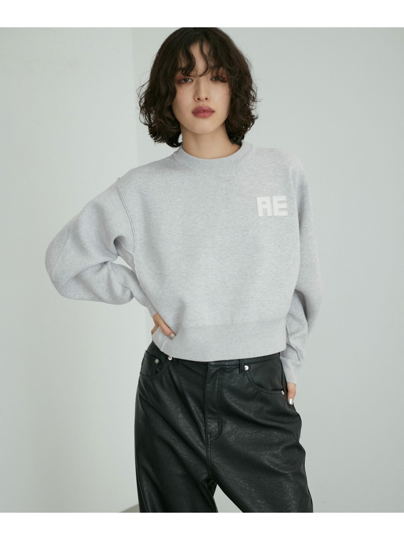 サステナブル・洗える】フェルト刺しゅうニットプルオーバー ADAM ET