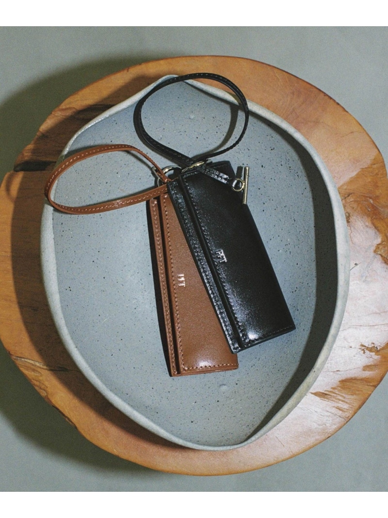 【PFT】Coin Charm ADAM ET ROPE' FEMME アダムエロペ 財布・ポーチ・ケース コインケース・小銭入れ・札入れ ベージュ ブラック【送料無料】[ Fashion]