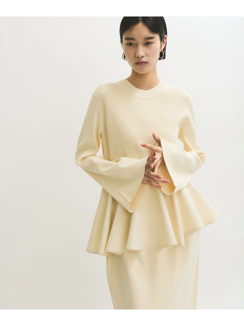 kkアダムエロペ　フリルペプラムカットソー ADAM ET ROPE'（アダムエロペ）の「フリルペプラムカットソー（T