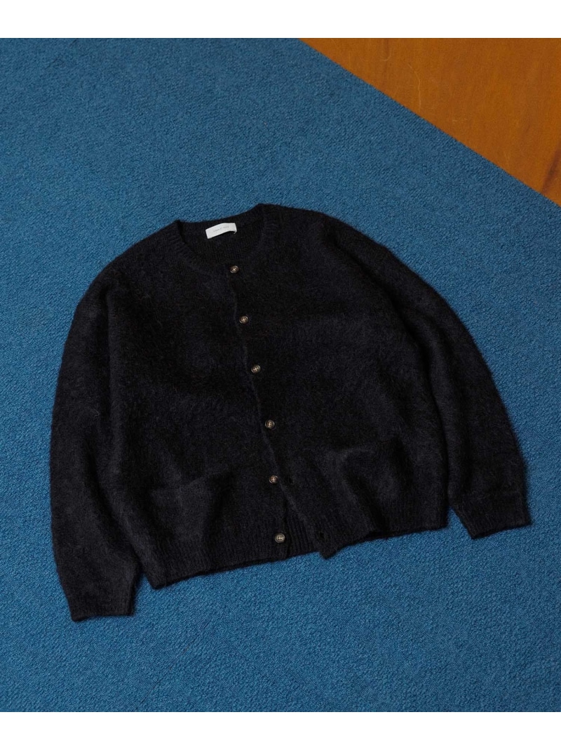 モヘアミックス オーバーサイズ クルーネックカーディガン【ユニセックス】 楽天市場】【定番】モヘアミックス オーバーサイズ クルーネック