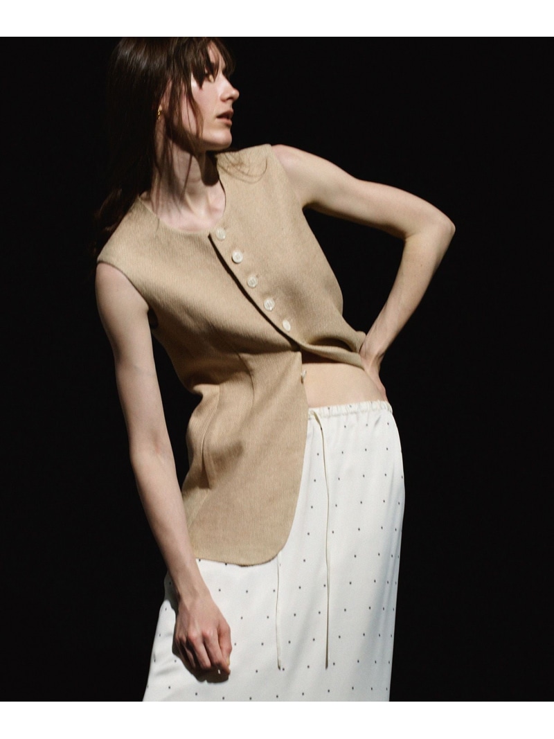 【SALE／40%OFF】【EMOELLE】ソフトシェイプジレ ADAM ET ROPE' FEMME アダムエロペ トップス ベスト・ジレ ベージュ【RBA_E】【送料無料】[ Fashion]｜ADAM ET ROPE&rsquo;
