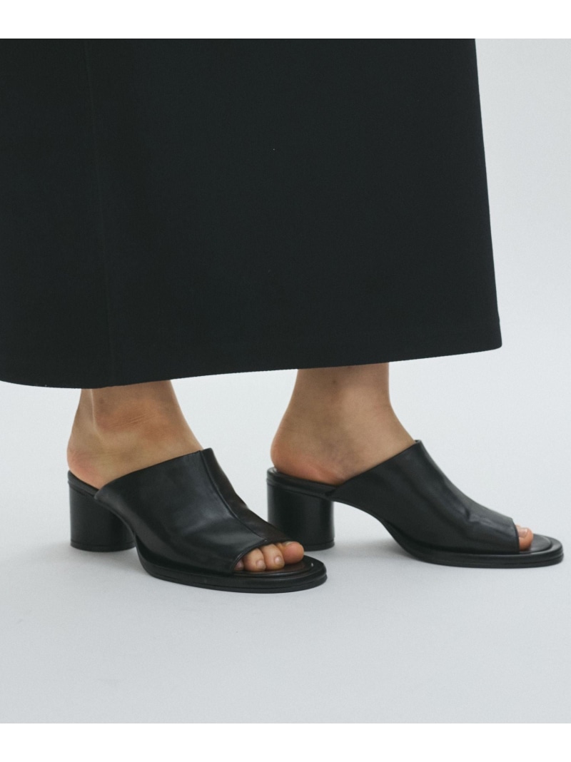 カバーヒールサンダル ADAM ET ROPE' FEMME アダムエロペ シューズ・靴 サンダル グリーン ブラック【送料無料】[ Fashion]