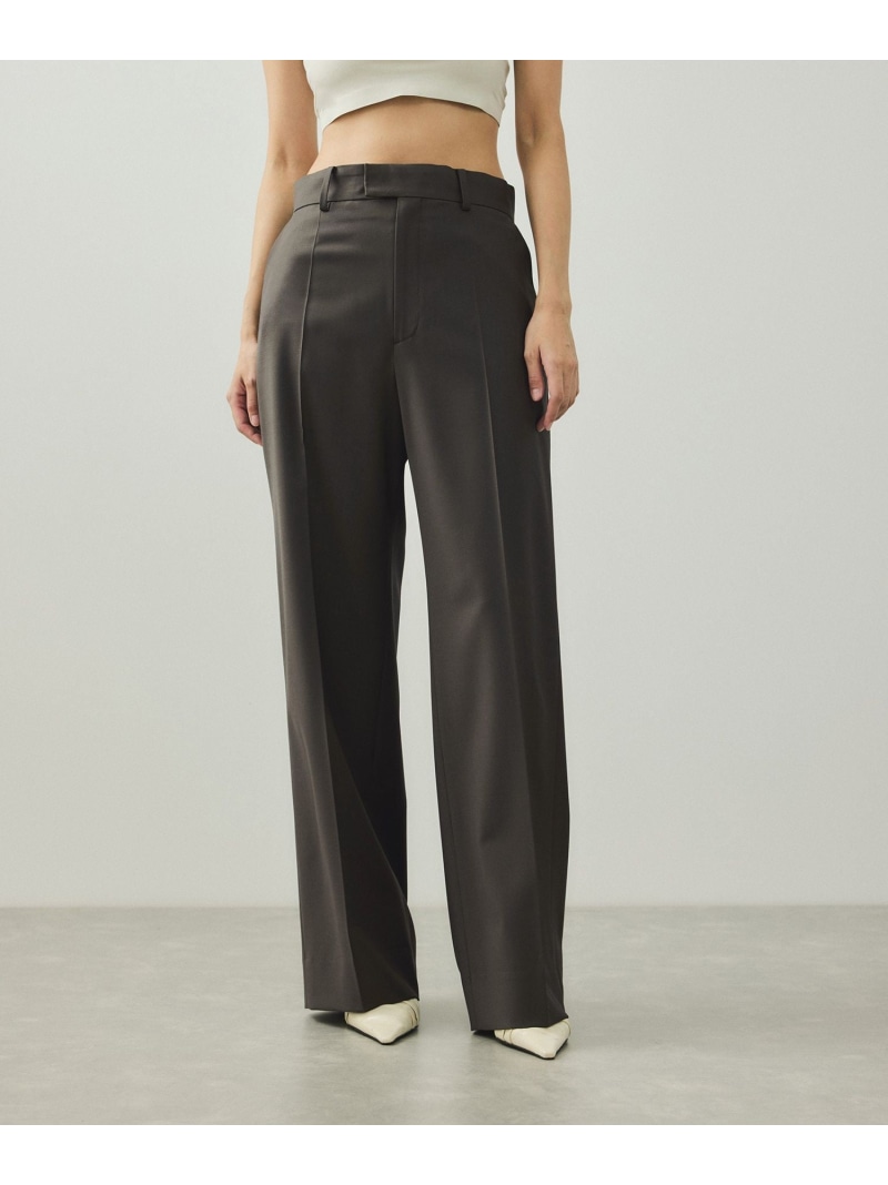 【SALE／40%OFF】【EMOELLE】センタープレススラックス ADAM ET ROPE' FEMME アダムエロペ パンツ スラックス・ドレスパンツ ブラック【RBA_E】【送料無料】[ Fashion]