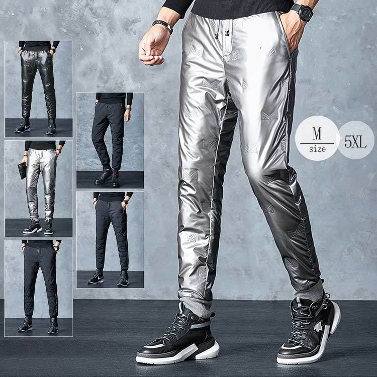 あったか 中綿 暖かい ボトムス 冬 パンツ メンズ 秋冬 ジョガーパンツ ウエストゴム アウトドア トレッキングパンツ