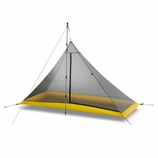 インナーテント一人用ワンポールインナーテント蚊帳モスキートネット超軽量通気性設営簡単登山キャンプ用アウトドアペグ付