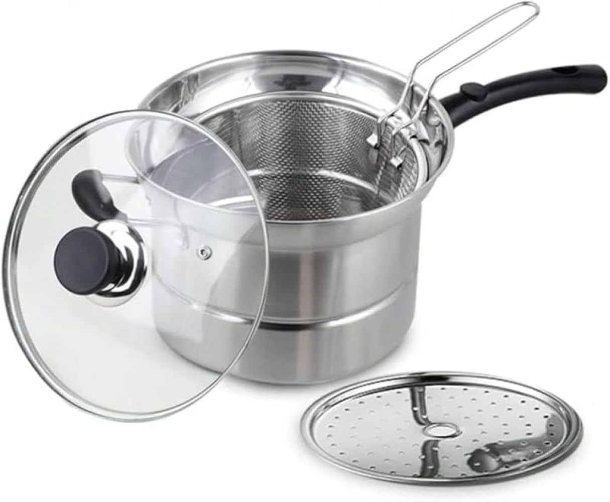熱伝導 IH適用 インチポット 天ぷら鍋 蒸し器 蒸し器 多機能スープポット 多機能パスタポット パスタポット スープポット 20,138円