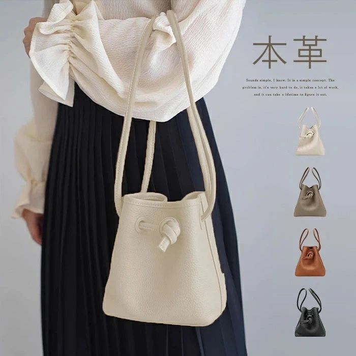 コンパクト バック 軽い 高見え 2way 小さめ 鞄トゴ キューブ レザー 牛革 本革 ショルダー 巾着バッグ バケツバッグ レディース