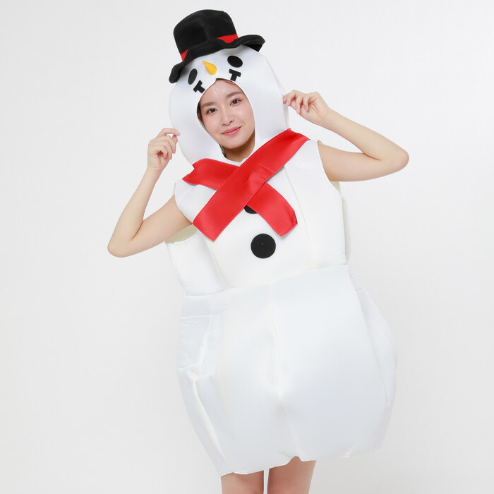 送料無料 スノーマン コスチューム コスプレ クリスマス 雪だるま ゆきだるま 雪 大きいサイズ メンズ レディース 男女兼用 仮装 衣装 雪だるま仮装 コスプレ衣装 クリスマス衣装 サンタコス コス クリスマスコスチューム 宴会 イベント パーティー 面白い グッズ s-sz-6h860
