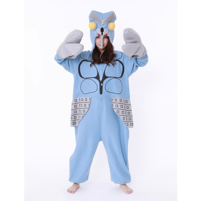 送料無料 バルタン星人 きぐるみ 着ぐるみ キャラクター 可愛い ウルトラマン 特撮 怪獣 怪人 なりきり アニメ メンズ レディース 男女兼用 大人用 大人 M サイズ フリー コスプレ コス コスチューム ハロウィン衣装 仮装 文化祭 忘年会 安い イベント パーティー S Sz