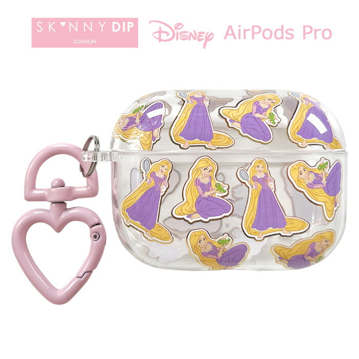 【楽天市場】AirPods Pro ディズニープリンセス ラプンツェル x SKINNYDIP TPU クリア ケース カバー カラビナ付き  スキニーディップ ラメ ハードケース クリアケース 透明 かわいい エアーポッズプロ AirPodsProケース air pods 収納ケース  ワイヤレス ...